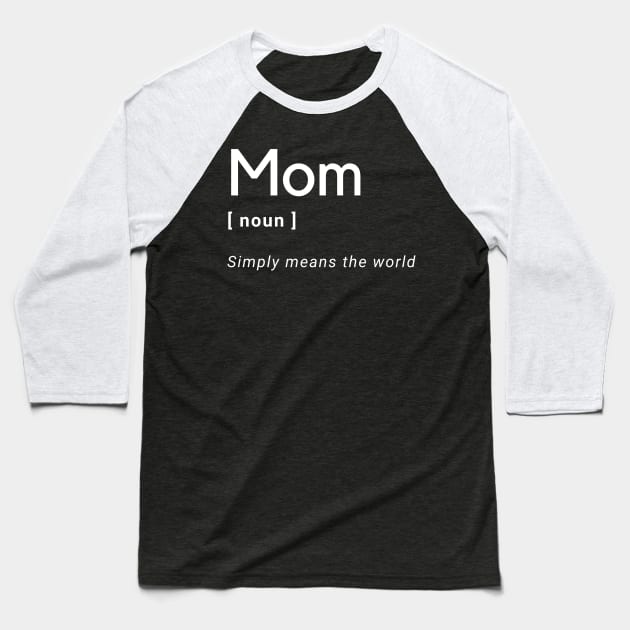 Mom Baseball T-Shirt by DELLA73